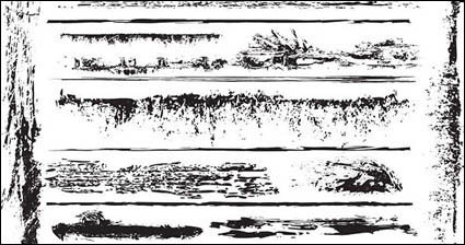 Series of black and white design elements vector material -16 (trace)