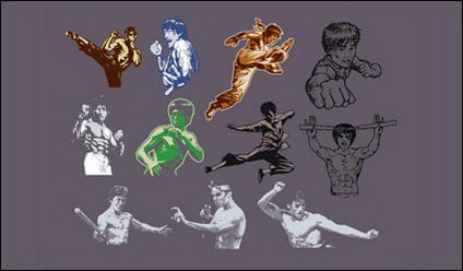 Kung Fu People series vector