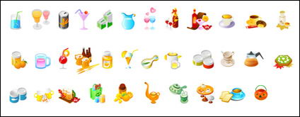 Drinks and refreshments vector