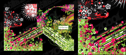 Trend lines and patterns vector material