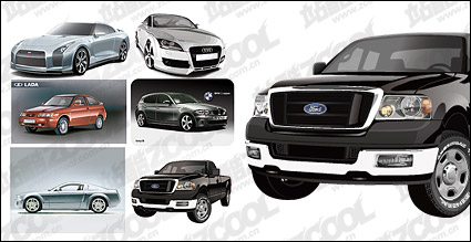 AI cars vector drawing material