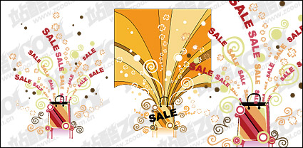Marketing theme vector material