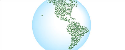 Water vector map of the Earth-1