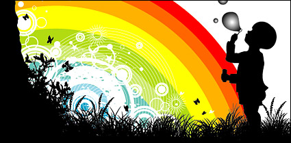 Rainbow vector material