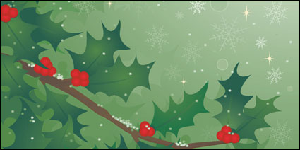 Holly tree vector material