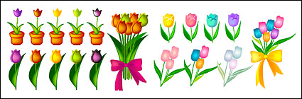 Vector material tulip