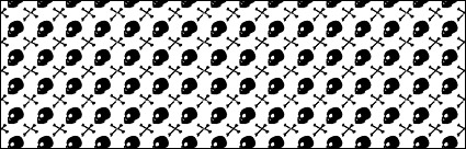 Skulls tiled background