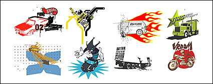 Vector series of pictorial material trend-3