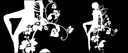 Women and pattern vector-2