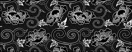 Vector traditional tiled background material-3