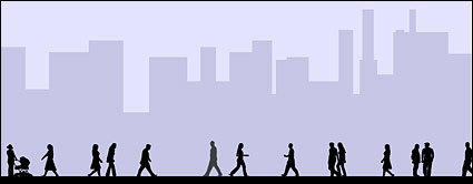 City figures vector material